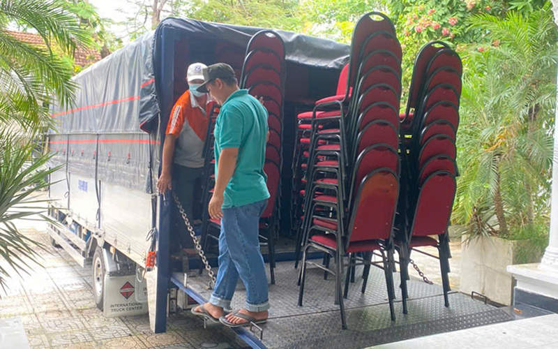 Cho Thuê Xe Tải Lớn Thùng 6m Chở Hàng Hóa Sự Kiện, Thiết Bị Tổ Chức Event