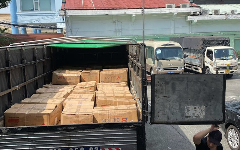 Chỉ sau 30 phút từ khi liên hệ, xe tải nhận chở hàng tại Củ Chi