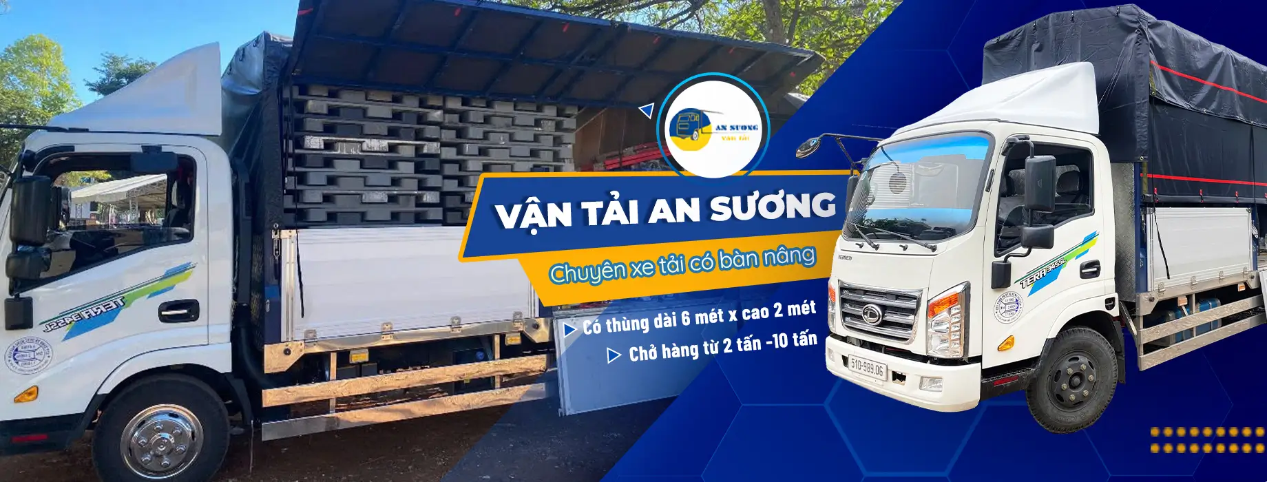 XE TẢI CHỞ HÀNG, TAXI TẢI CHỞ THUÊ - VẬN TẢI AN SƯƠNG